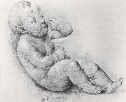 Andrea Mantegna THe Infant Christ oil